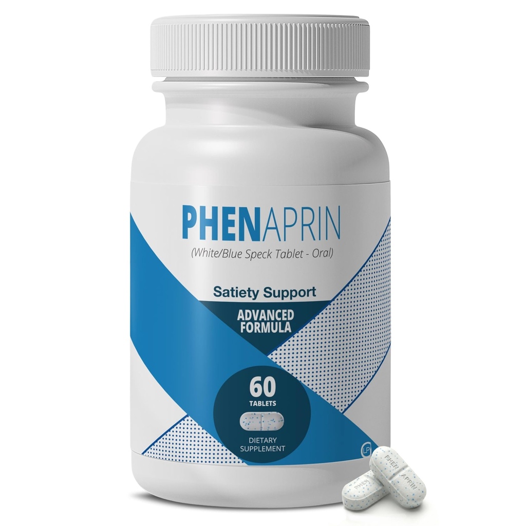 PhenAprin Advanced Diet Pills för viktminskning och energi - Multi-Pathway Appetite Suppressant & Thermogenic Fat Burner för Män & Kvinnor - Metabolism Booster, Food Noise & Cravings Support - 60 tabletter