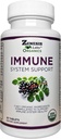 Zenesis Labs Organic Immune Support Supplement Vitamin C, Moringa, Elderberry, Astragalus, Oregano, Ginger, Garlic (90 tabletter, 30 Day Supply)