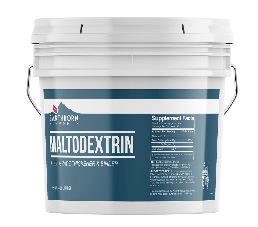 Maassa syntyneet elementit Maltodekstriini (1 Gallon) Vesiliukoinen, Complex Hiilihydraatti harjoitus Shakes, Ei keinotekoista väriä tai maku