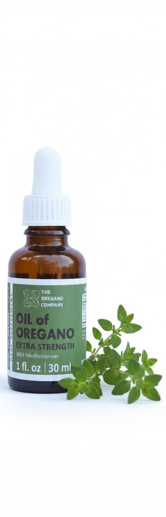 OREGANO COMPANY- Oil of Oregano 1 fl. oz 30 ml, 90+ Carvacrol, Extra Strength, Liquid, Vegan, Kasvissyöjä, Ei-GMO, Gluteenittomat tihkurat, Seasonal Drops, Natural, Syötävä ruoka Grade, Aceite De Oregano