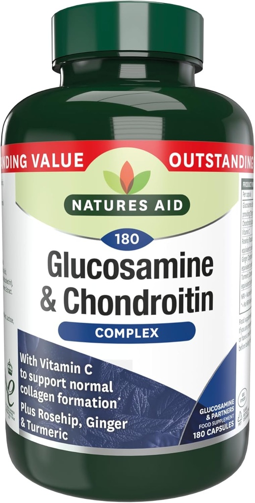 Glukosamiini 500 mg & Chondroitin 100 mg Complex 180 Vcaps