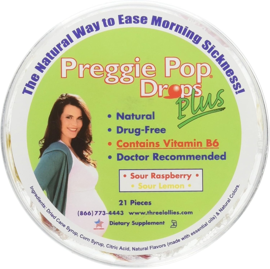 Kolme Lollies Preggie Drops + W/B 6 21 Ct