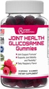 Hybrid Nutraceuticals Joint Health Supplement - Glucosamine Gummies med vitamin E - Stöd Joint Mobility & Flexibility Support Supplement, Raspberry Flavor - 60 Gummies