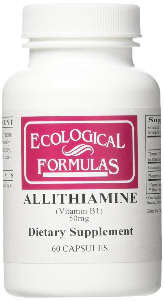Ekologinen kaava Allitiumamiini B1 50 Mg, valkoinen, 60
