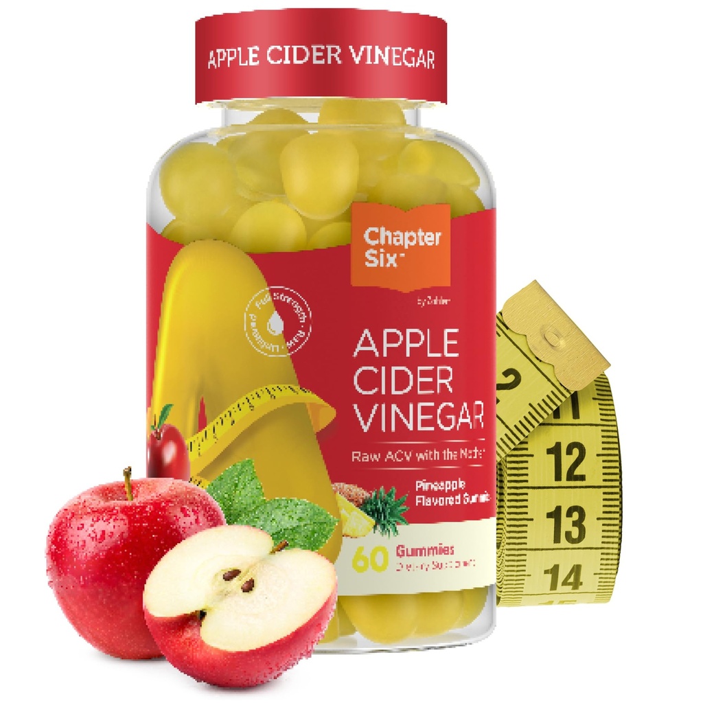 Zahler - Apple Siideri Viinietikka Gummies - Kosher & Delicious ACV Gumies for Women & Men - Detox Support & Cleanse - Gut Health & Metabolia Support - 60 Ananaksen makuinen Gummies.