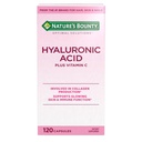Nature's Bounty C-vitamiini ja Hyaluronic Acid Supplement, Tukee hehkuvaa ihoa, Immuunitoimintoa ja kollageenin tuotantoa, 120 kapselia - 60 päivän tarjonta, Optimaaliset ratkaisut täydentää ihon terveyttä