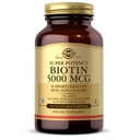 Solgar Biotin 5000 mikrog - Edistää terve iho, kynnet ja hiukset - Tukee energian tuotantoa, proteiinia, hiilihydraatteja ja rasvan aineenvaihdunta - B-vitamiini - ei GMO, vegaaninen, gluteeniton - 100 tarjoilua, makua, Standard Packaging, 100