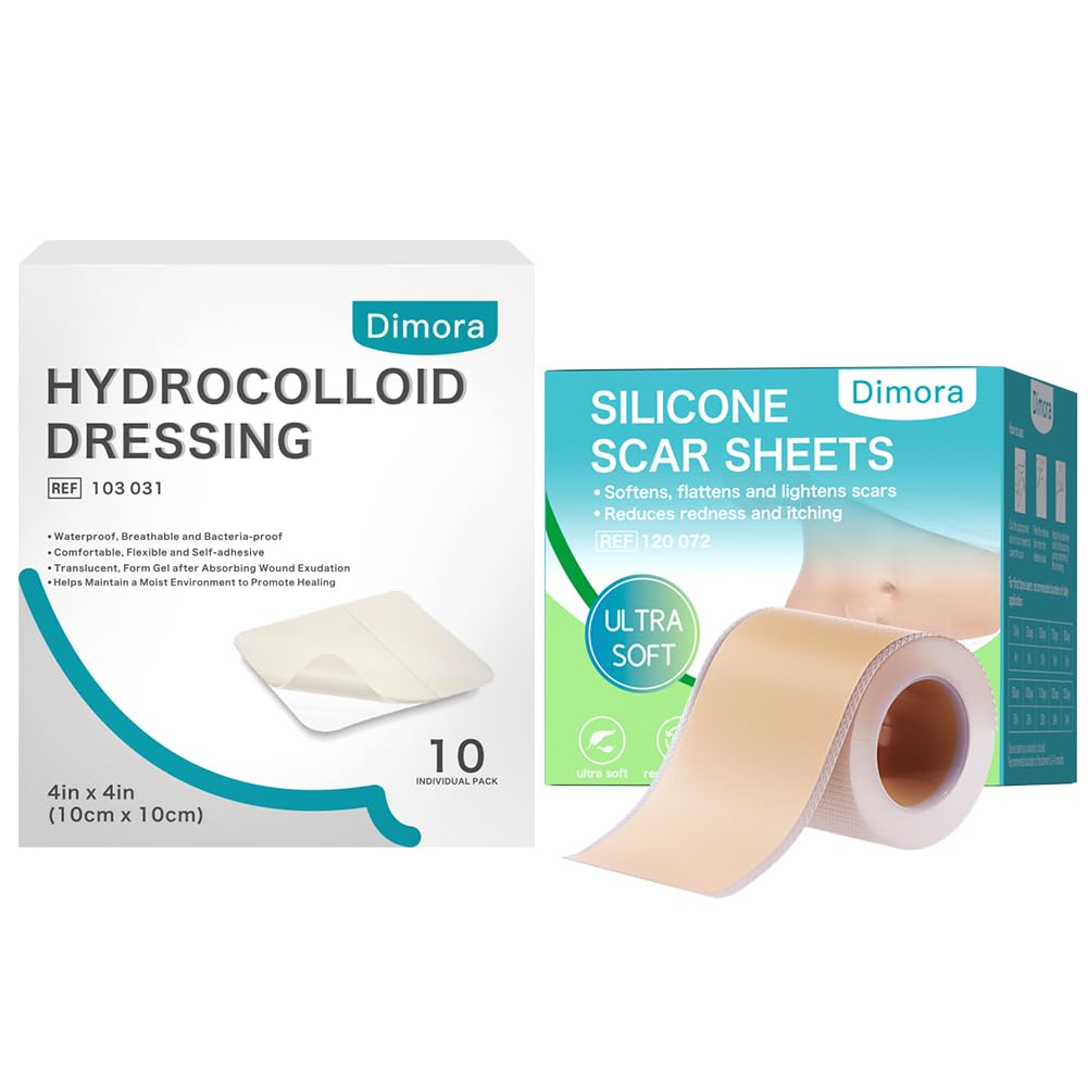 Dimora Hydrocolloid Haavapuku & Silikoni Arpi Sheets