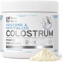 Colostrum Supplement Powder for Humans - Organic naudan Colostrum täydentää Gut Health, hiusten kasvua, Immuuni tuki - makuamaton (50 tarjoilua)