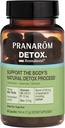 Pranarom - Aromaboost Detox Herbal Supplement - Eliminerar gifter och dränerar kroppen - Mjölk Thistle och Zink - Vitaminer D3 och E - Lemon Essential Oil - 60 Count