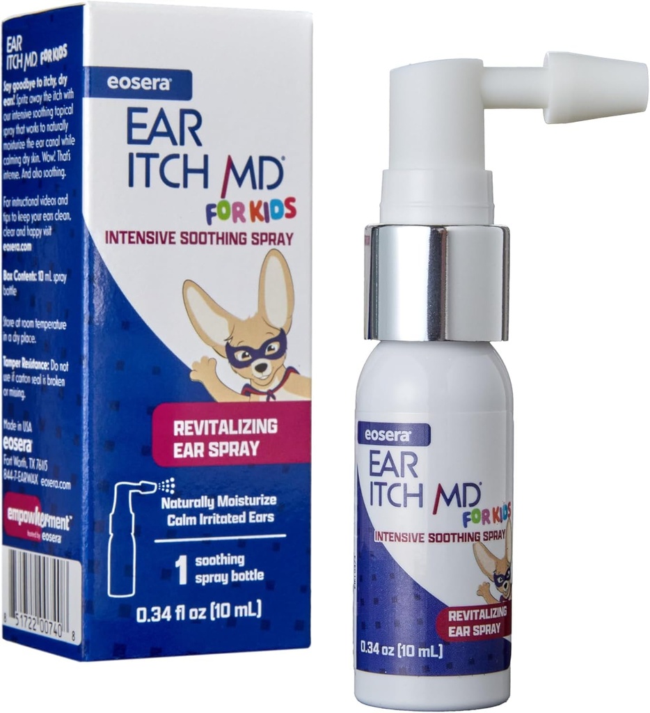 Eosera® Ear Itch MD® lapsille Helpottavat korvapudotukset kuiviin, kutiavat korvat ...