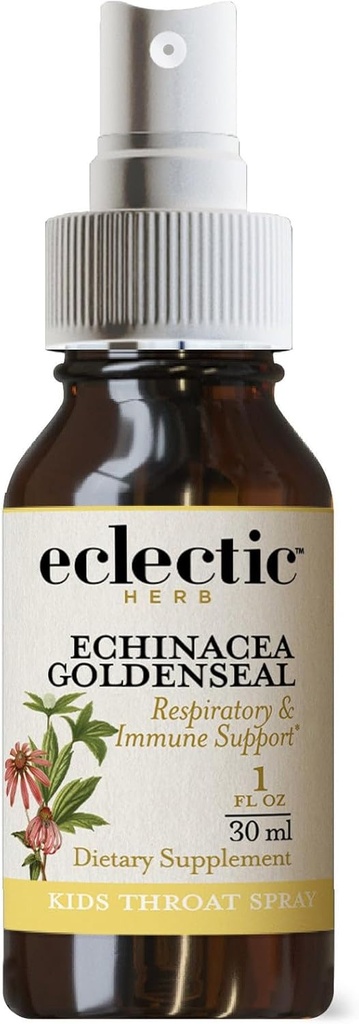 ECLECTIC INSTITUTE Kidin Echinacea - Kultainen kurkkusuihke (Orange Flavor) 1 Ounce