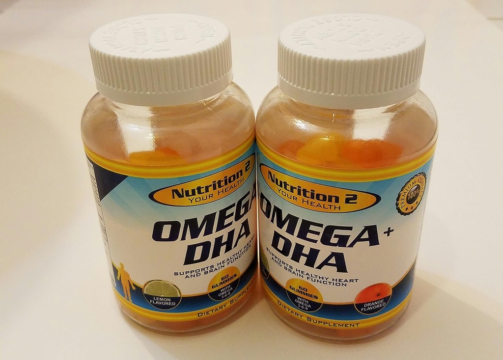 Omega Plus DHA Essential Fatty Acids - Pure Omega 3 rasvahapot - Chia Oil + DHA - Gummies - Teen, Miehet, Naiset EFA Ja DHA lisäravinteet