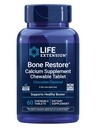 Life Extension Luu Palauta kalsium Supplement purutabletit, Bone Health Supplement, Kalsium, D-vitamiini, Mineraalit, Gluteeniton, ei-GMO, 60 tablettia