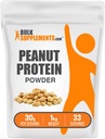 BulkSupplements.com Maapähkinäjauhoproteiinijauhe - Deffated Maapähkinäjauho, Maapähkinäproteiinijauhe - Maapähkinäproteiinijauho, gluteeniton, 30g per tarjoilu, 1kg (2,2 lbs) (Pakkaus 1)