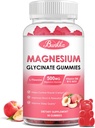 Magnesium Glycinate Gummies - sokeriton, magnesiumkompleksi Kaliumlisä kalium, vitamiiniD, B6 rauhoittaa, uni & stressi helpotus aikuisille - 60 persikka Gummies
