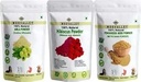 Combo organiska Dried Amla, Hibiscus och Methi (Fenugreek) Powder (var 100 Gram/3.5 Ounce) Hyllanthus Emblica Hibiscus Rosa-Sinensis Trigonella Foenum-Graecum