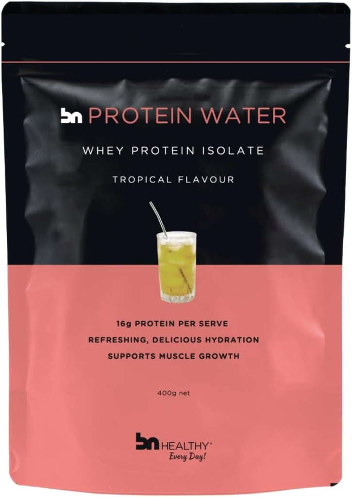 BNHealthy Delicious Whey Protein Powder - Tropical - Premium Hera Isolaatti korkein proteiinipitoisuus - Sokeriton Formula painonhallinta