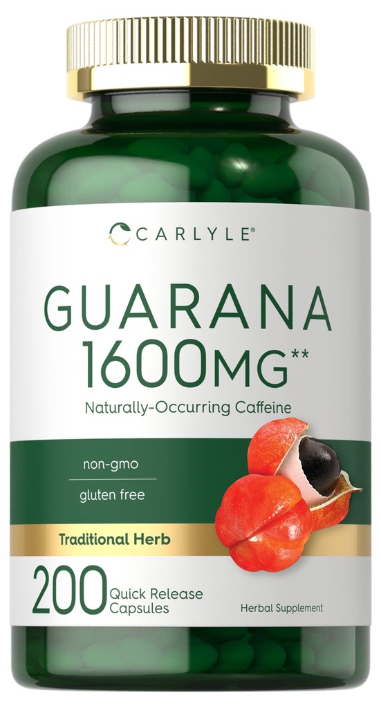 Carlyle Guarana Extract kapselit ... 1600mg... 200