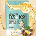 D3-vitamiini 10000 iu Plus K2 (MK-7) 200 mikrog