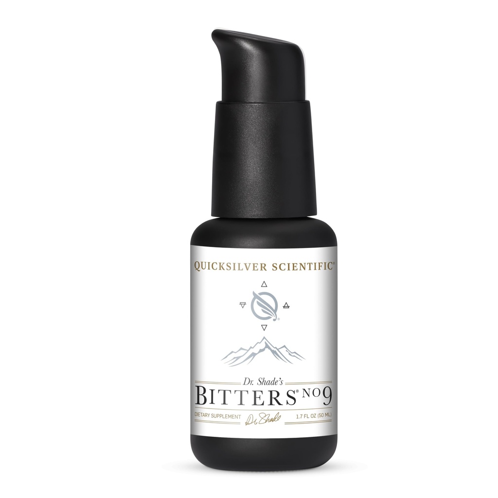 Quicksilver Scientific Dr. Shade's Bitters No. 9 - för Digestion - Fast Acting Liposomal Digestive Bitters with Milk Thistle, Burdock Root & Juniper Essential Oil - Digestive Support (50ml)