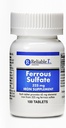 Järntillskott Ferrous Sulfate 325mg av tillförlitlig 1 | Järnpiller för kvinnor och män | Järntillskott för anemi och järnbrist | 100 järn tabletter per flaska