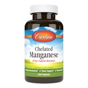Carlson - Kelated Mangaani, 20 mg - Superior Absorptio, Terve aineenvaihdunta, Bone Support & Brain Health, 250 tablettia