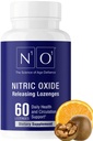 N1O1 Nitric Oxide Lozenges - 60 Count - Nitric Oxide Supplement för hjärthälsa, cirkulation, energi, blodflöde, syresättning, hälsosamt blodtryck, kardiovaskulärt stöd för män och kvinnor