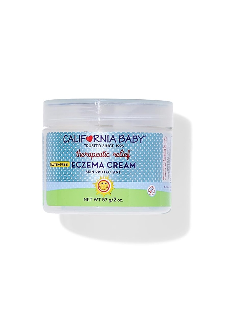 California Baby Eczema Cream | Steroid-Free Eczema Behandling | Colloidal Oatmeal + Aloe Vera | Soothing Eczema Lotion för barn + vuxna | 57 g / 2 uns.