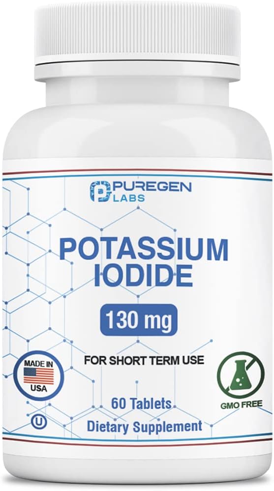 Kaliumjoditabletit 130 mg Kosher joditabletit, kilpirauhasen tuki ... 60 tablettia