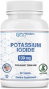 Kaliumjodid tabletter 130 mg Kosher jod tabletter, sköldkörtelstöd - 60 tabletter