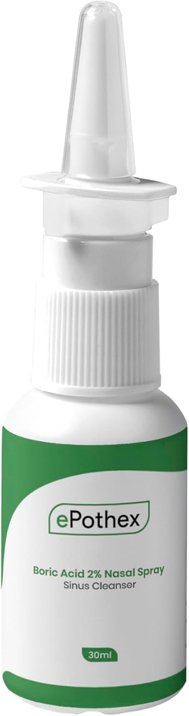 Boorihappo 2% Nasal Spray - Clears Airway Passages - Tarjoaa tukea kausittain & Chronic Sinus Challenges - 30ml