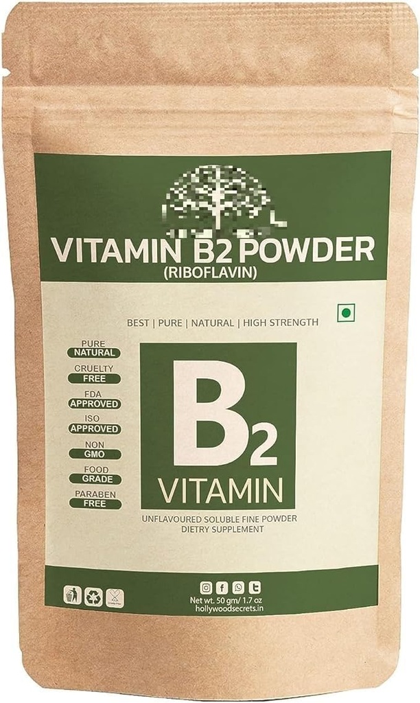 Tavallinen pub B2-vitamiini Riboflaviinijauhe 50gm