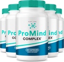 Rize labs ProMind Complex Supplement, Organic Memory Supporting Formel för att stärka hjärnan, som används för att öka minnet - Pack med 5 (300 kapslar)