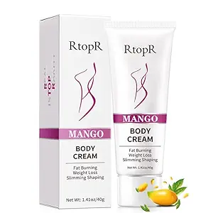 Barrier Mango Anti selluliitti laihtuminen Cream Smach Fat Burner Natural Ingrediences Legs, Arms, Reisi ja aalto rasvaa, anti selluliittia, nopea laihtuminen naisten [pakkaus 2] 40 Gm