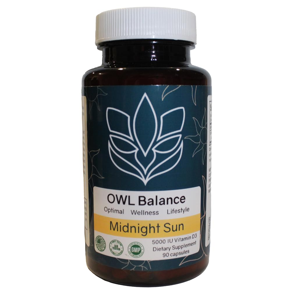 Midnight Sun D3, Premium D3-vitamiini täydentää suunniteltu tukemaan yleistä terveyttä ja hyvinvointia.