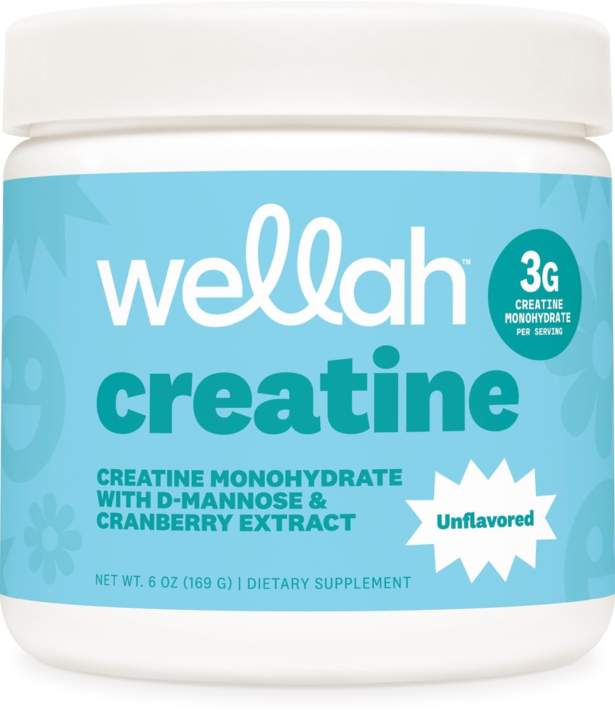 Wellah Creatiini naisille (50 tarjoilua, mautonta) - Creatiini Monohydraatti voide & karpalouute