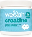 Wellah Creatiini naisille (50 tarjoilua, mautonta) - Creatiini Monohydraatti voide & karpalouute