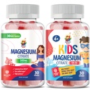Magnesium Gummies lapsille - 500 mg ja magnesium Gummies aikuisille - 500 mg .Calm Magnesium Chews - Magnesium Citrate Chewable täydentää mielialan ja lihasten tuki