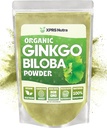 XPRS Nutra Organic Ginkgo Biloba Powder - Gingko Biloba Cognition lisäravinteet - Vegaani Friendly Ginkoba Biloba Organic - Immuniteetti Ginkgo Biloba Powder (16 oz)