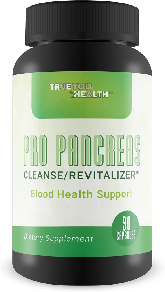 Pro Pancreas Cleanse / Revitalizer - Support Pancreas och Blood Health - Antioxidant Green Tea Pancreas Cleanse och Detox - Stöd Hälsosam bukspottkörtelfunktion - Innehåller vitamin D, Vitamin C och Turmeric