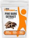 BulkSupplements.com Pine Bark Extract Powder - Herbal Supplement, Pine Bark Powder - Antioksidantteja Support, Gluteeniton - 300 mg per tarjoilu, 500g (1,1 lbs) (Pakkaus 1)