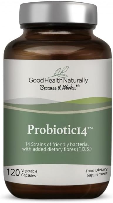 Probiotika 14 - Digestive Supplement, Gut Cleanse | 120 kapslar - God hälsa naturligt
