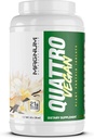 Magnum Nutraceuticals Quattro Vegan Protein Powder, Vanilla 2lb ... Premium Plant-Based Protein Powder Isolate lihaksen kasvua ja elpymistä varten