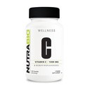 NutraBio Vitamin C med Rose HIPS - stöder hälsosamma ben, tänder och tandkött, immunfunktion - Inga fillers eller excipienter - (120 kapslar, 1000mg C-vitamin per kapsel)