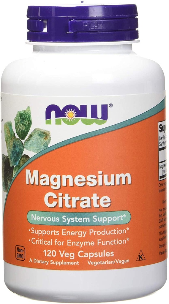 Nyt Foods Magnesium Citrate 400 Milligram 120 Veg kapselia (Pakki 2)