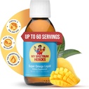 My Spectrum Heroes Fish Oil Supplement for Children - Omega 3 for Neural Assistance, Tulehdus-ja immuuniapu - EPA & DHA for Brain & Eye Health - lapset & aikuisten neste Supplement - 5.07oz (150ml)