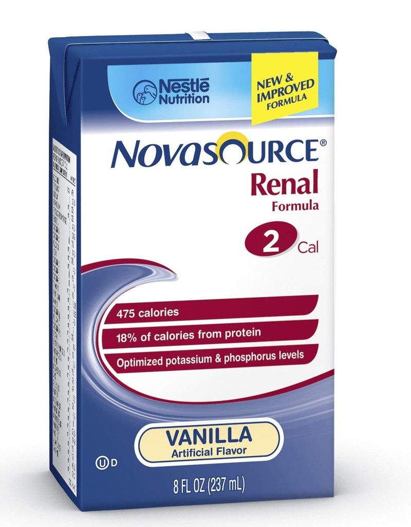 Novasource Renal Nutritional Supplement (NOVASOURCE RENAL, 8OZ BRIKS) 27 Kukin / tapaus
