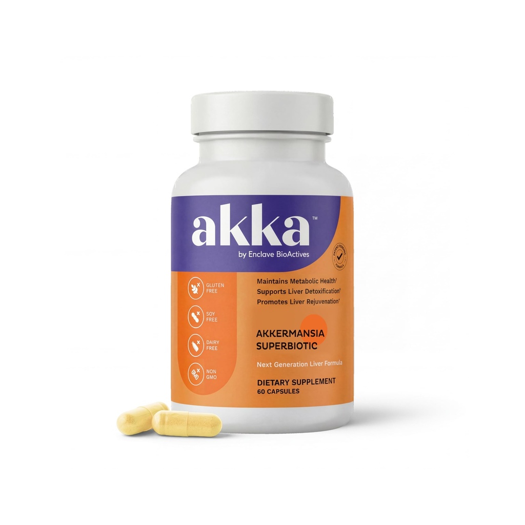 AKKA Premium Liver Cleanse Detox & Repair Superbiootti: Liver Detox, Regeneration, & Restauration Liver Support Supplement Biosablet Pasteurized Ackermansia .